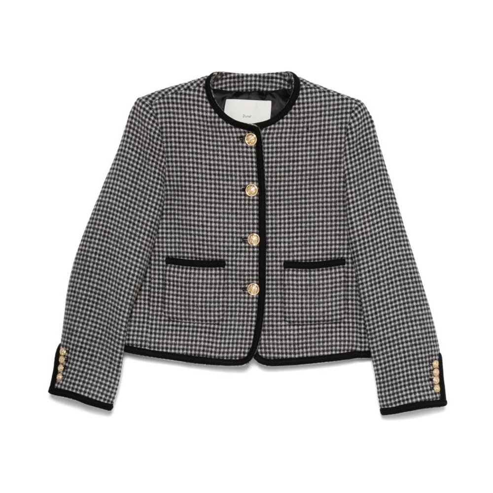 Dunst Black and White Houndstooth Jacket